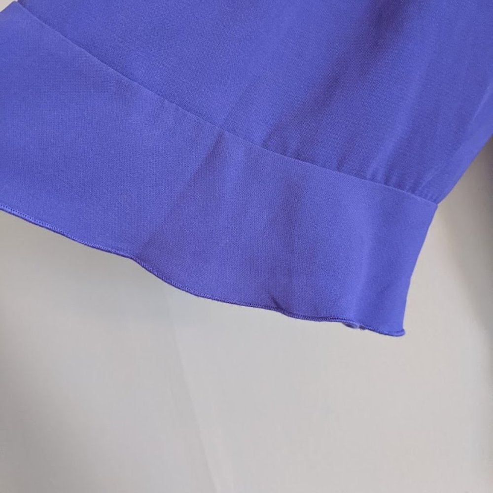 Maggie Barnes Purple Ruffled Blouse Size 2X - Picture 3 of 8